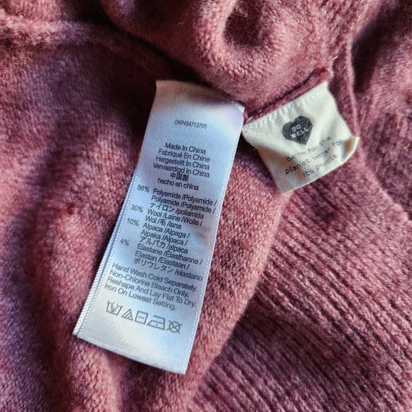 Madewell Heather Petal Dusky Pink Kent Cardigan Wool Blend Sweater - Picture 5 of 9